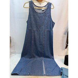 Womans  ERIKA & Co Long Denim Dress/Jumper Medium